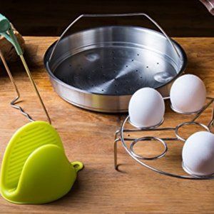 Instant Pot Steamer Basket & Egg Rack Set Accessor